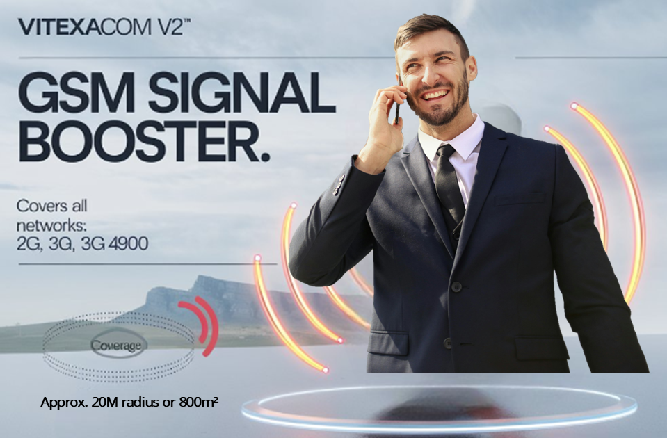 Vitexacom V2 GSM Signal Booster Kit for Medium Homes & Offices in Gauteng | Professional Installation Service