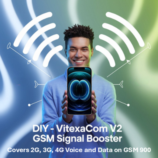 Vitexacom V2 GSM Signal Booster Kit for Medium Homes & Offices | DIY