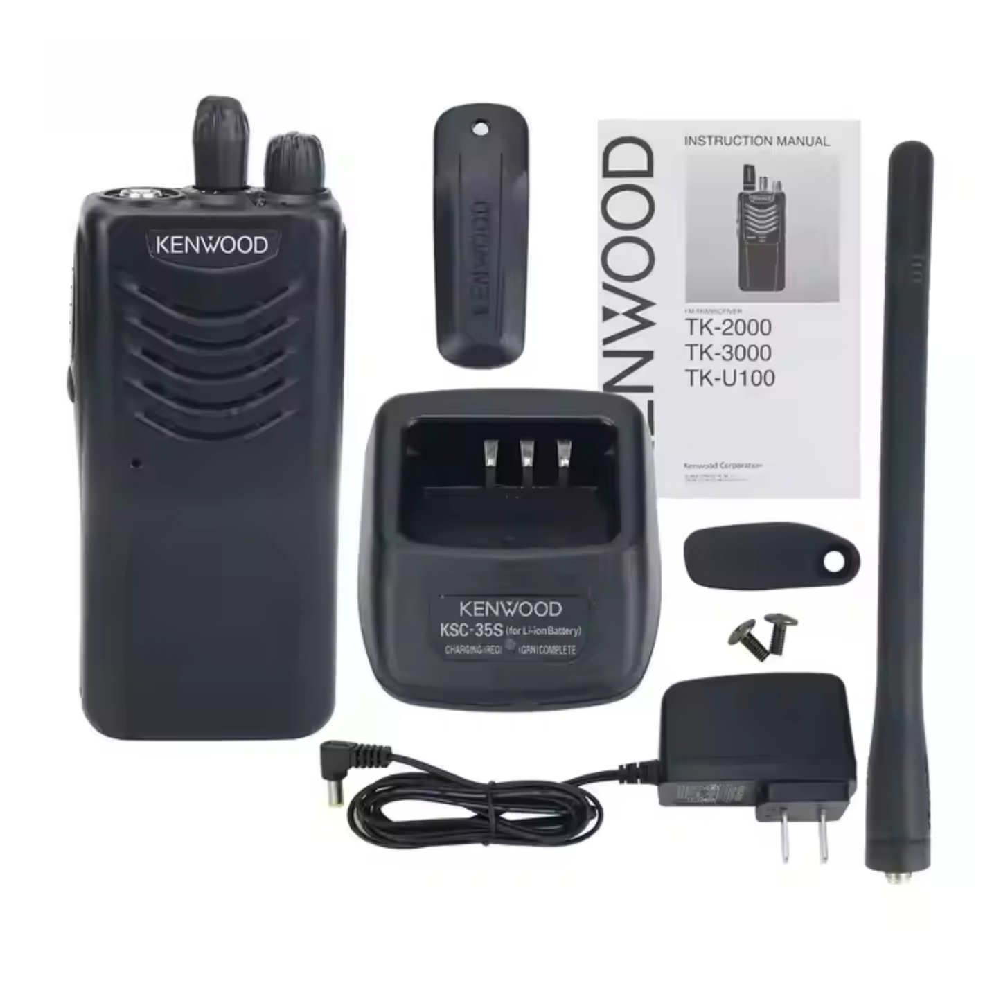 Kenwood TK3000LF License-Free UHF Handheld Radio - Convenient, User-Friendly Connectivity