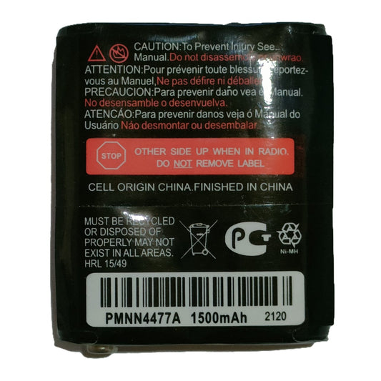 Motorola PMNN4477AR Replacement Battery - 1500mAh NiMH