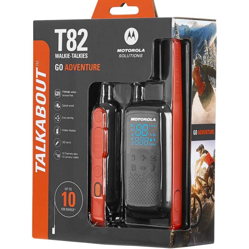 Motorola T82 Twin Pack License-Free Two-Way Radios